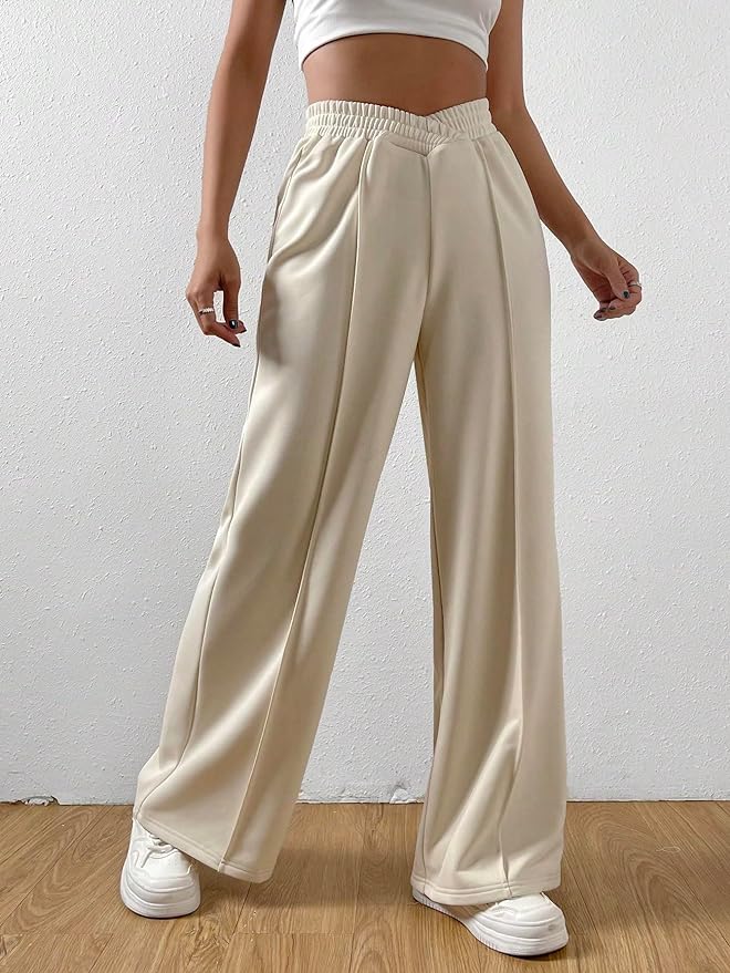 Solvej - pantalon femme à jambes larges