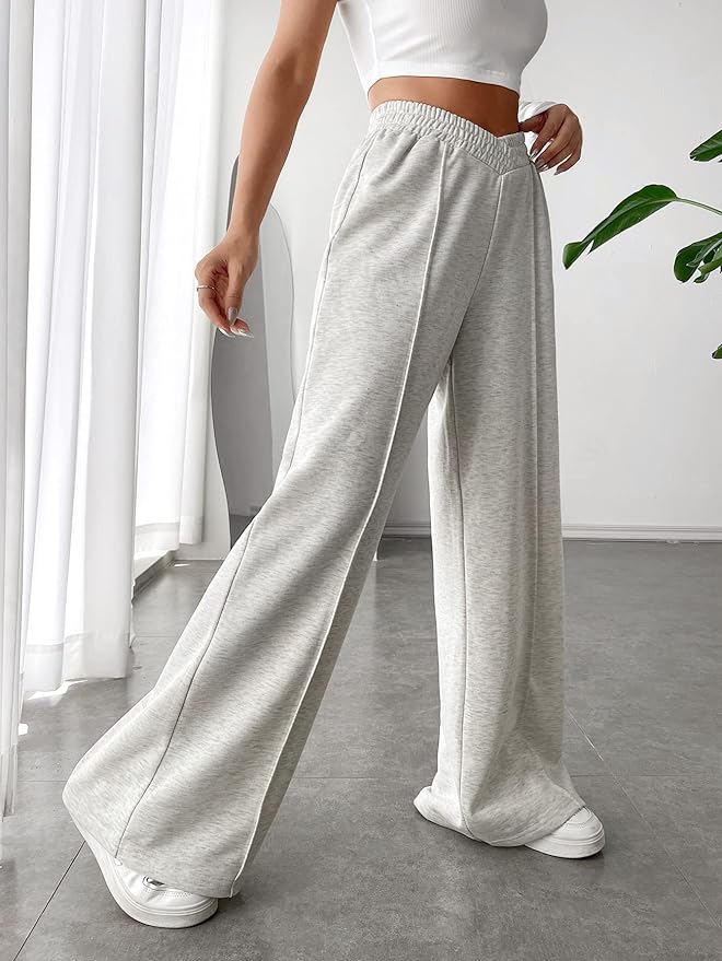 Solvej - pantalon femme à jambes larges