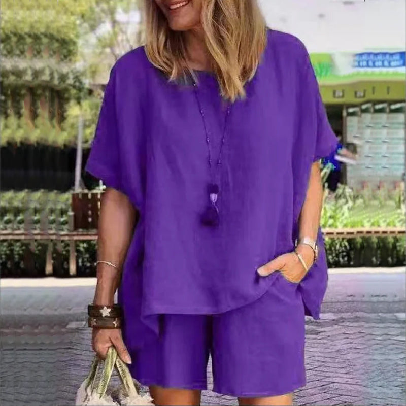 Lianna - Afslappet T-shirt og shorts