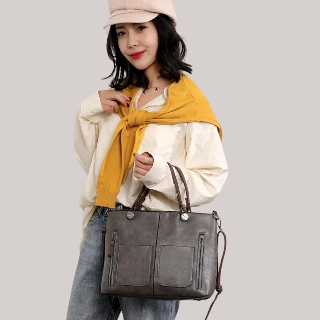 Greta - Bolso de hombro con varios compartimentos