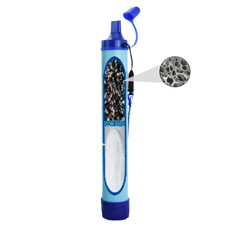 AquaGuard - Tragbare Outdoor-Wasserfilter für Camping und Notfälle