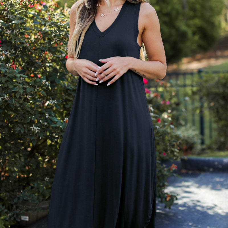 Claudette - vestido sin mangas con escote en V