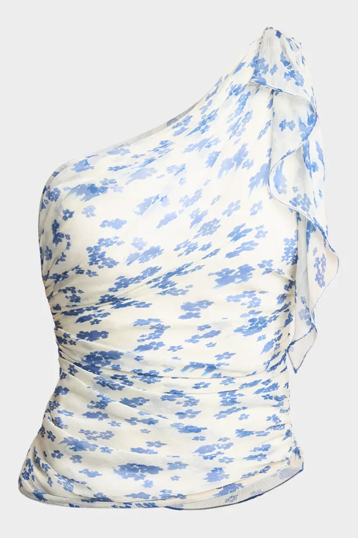 Elysia - en draperet top med skulderfrisure