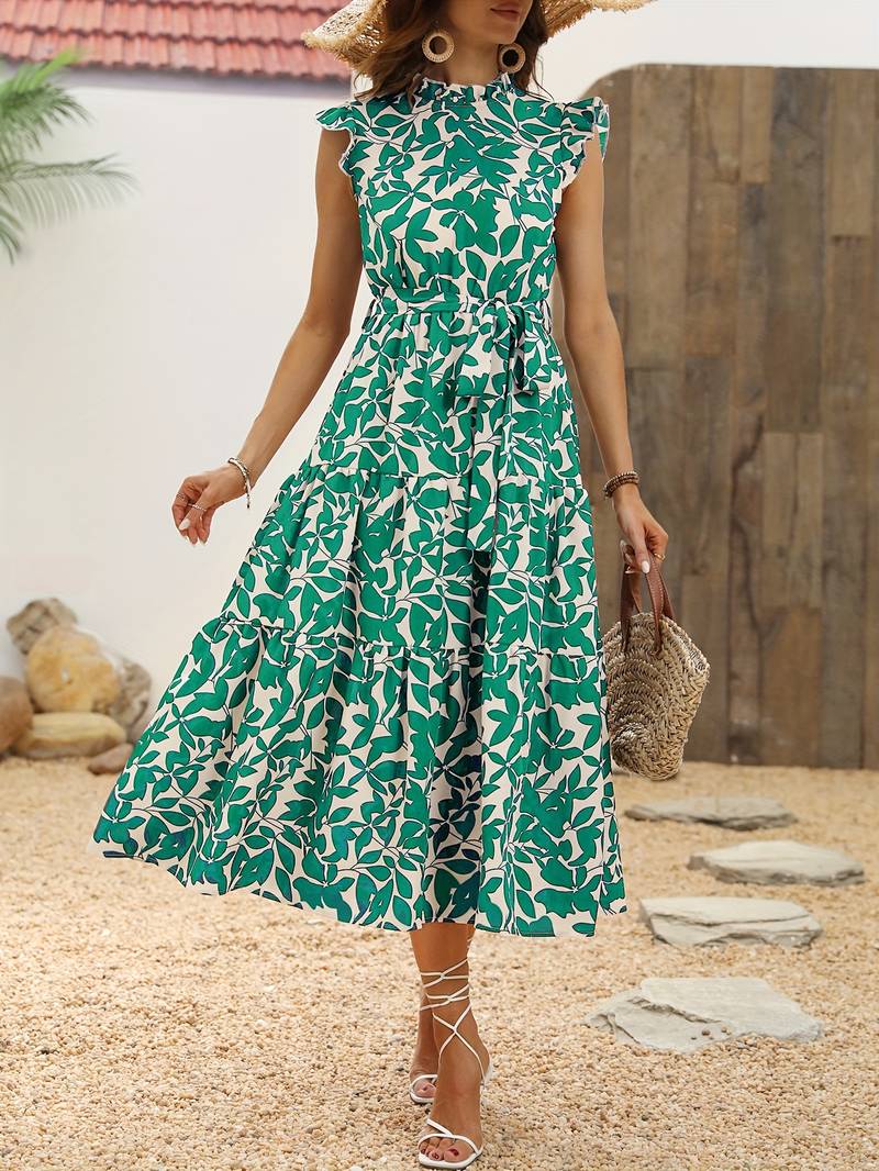 Aurelia – Elegantes Kleid mit Rüschensänen für Frühling und Sommer