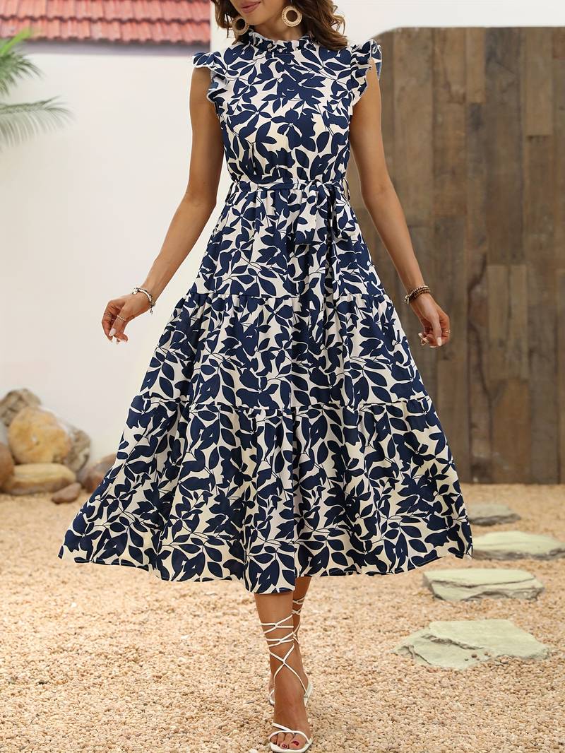 Aurelia – Elegantes Kleid mit Rüschensänen für Frühling und Sommer