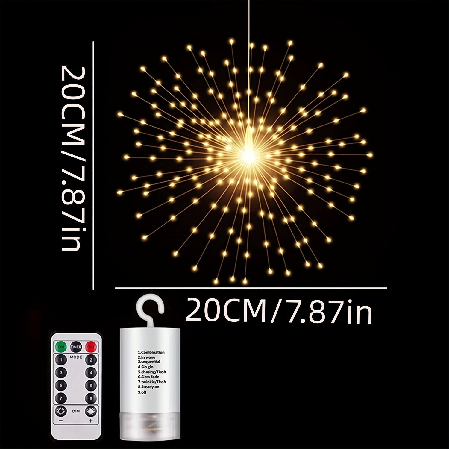 Lámparas colgantes LED en forma de esfera – Encantadora decoración de jardín