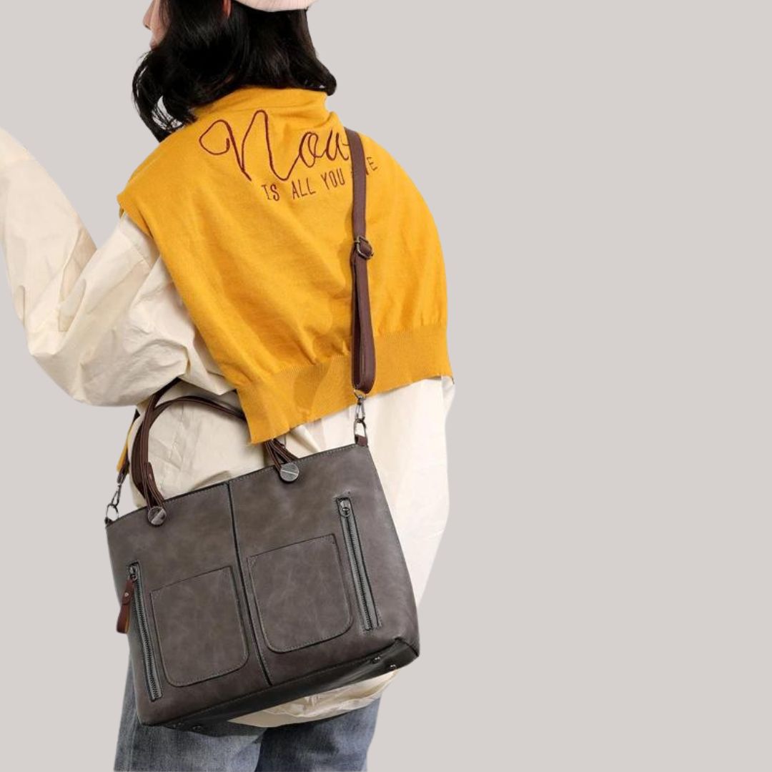 Greta - Bolso de hombro con varios compartimentos