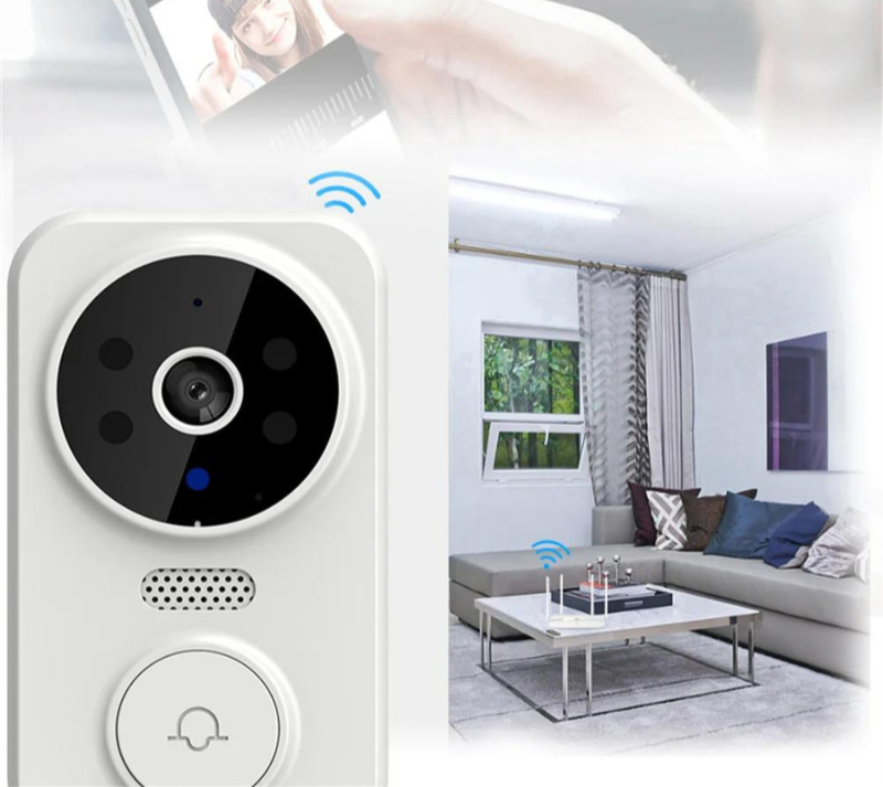 Timbre de video inteligente con cámara HD y sensor de movimiento