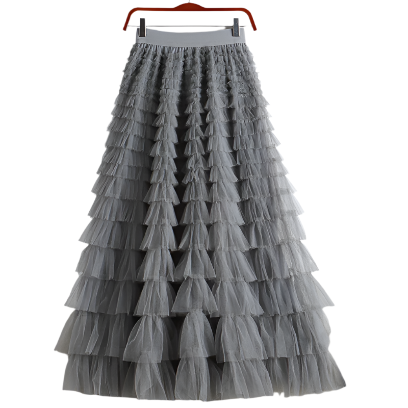 Frida - Geschichteter Tüllrock mit Voluminösen Rüschendetails