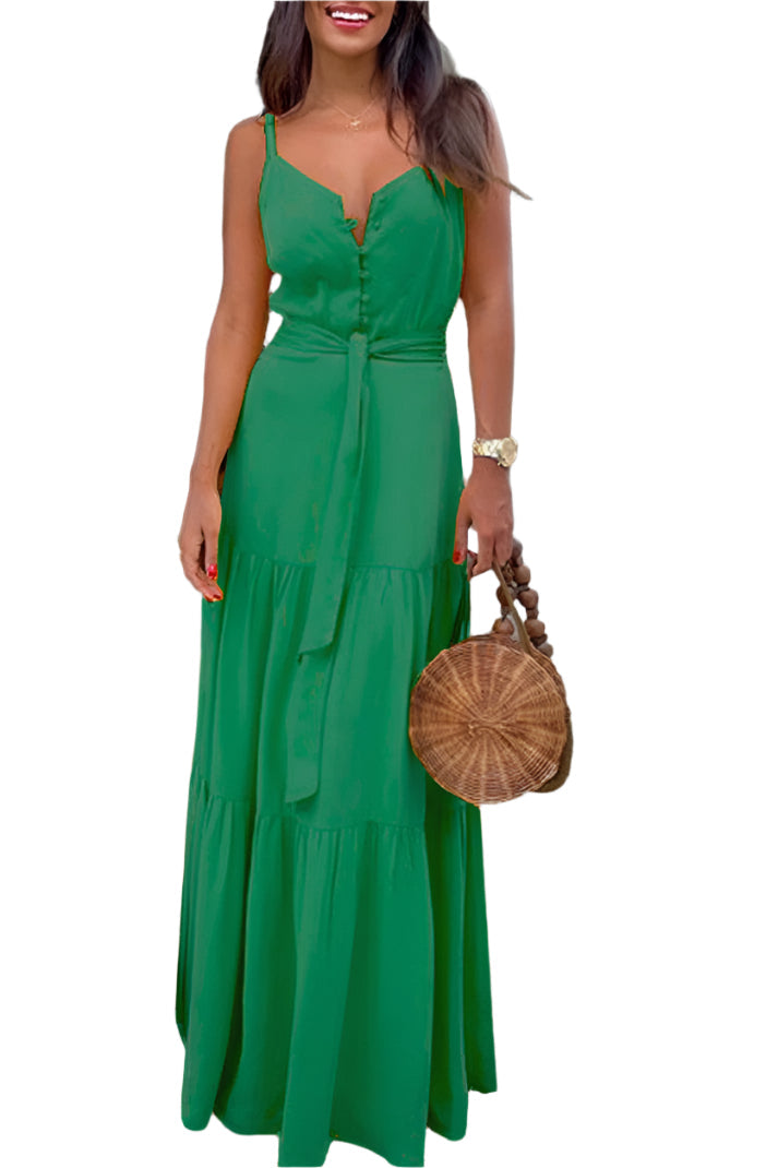 Caroline - Vestito avvolgente trendy con scollo a V semplice