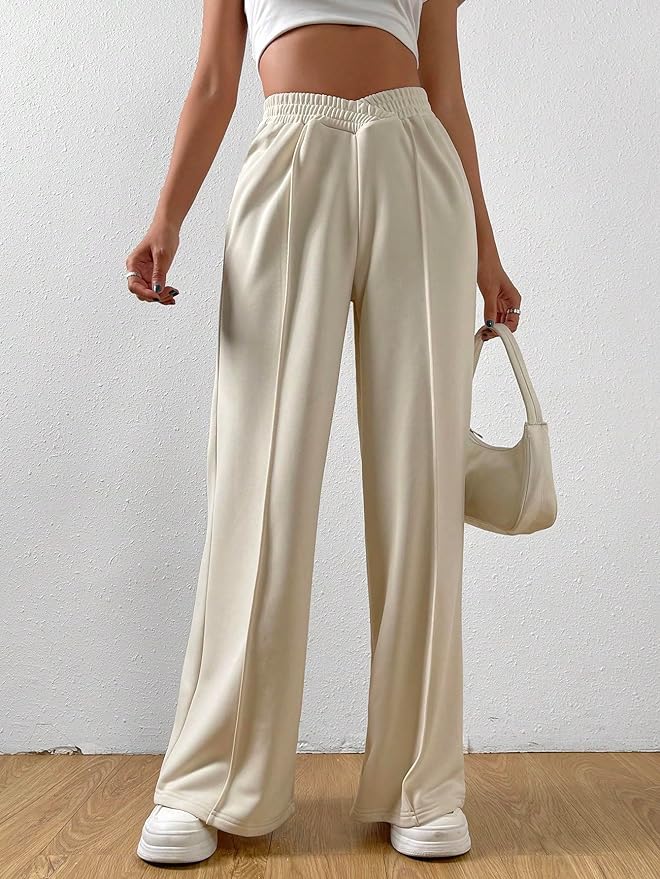 Solvej - pantalon femme à jambes larges