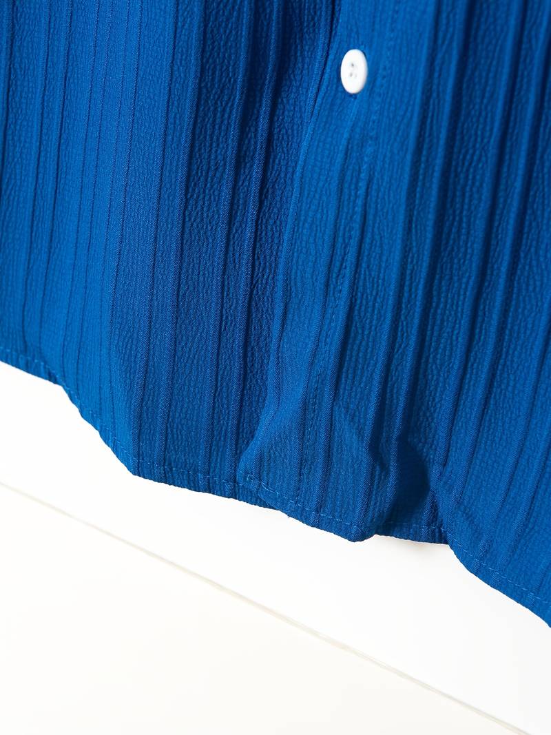 Clark - Klassische Kurzarmshirt mit Struktur für Herren