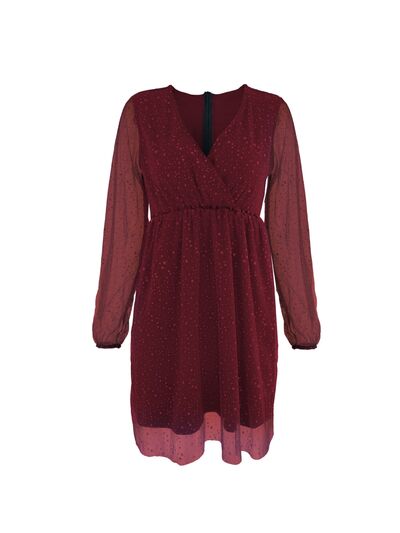 Madeleine - Elegante vestido brillante con escote en V