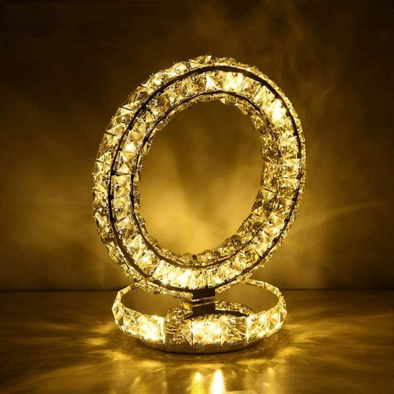 Auralis - Kristallbeschichtete LED Nachttischlampe