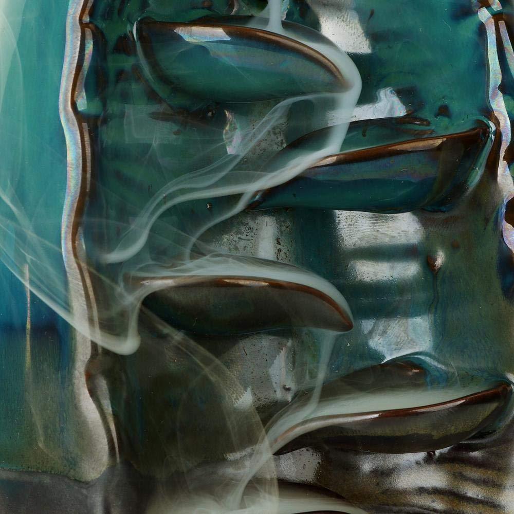 ZenFlow - Soporte para incienso hecho a mano con fascinante efecto de humo en cascada