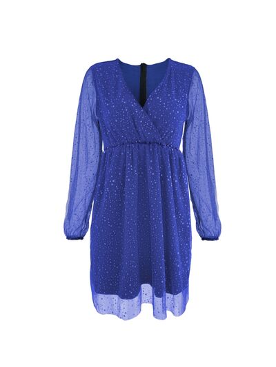 Madeleine - Elegante vestido brillante con escote en V