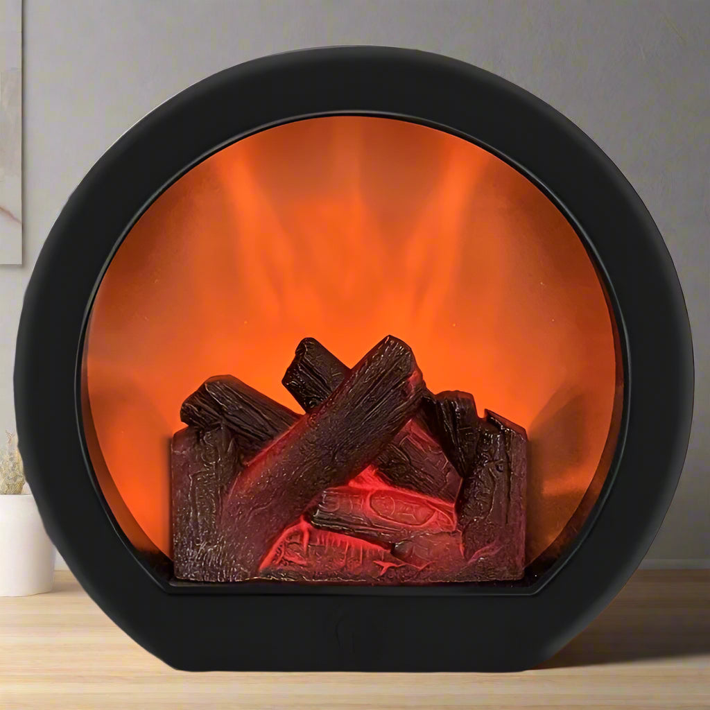 GlowHearth - Tragbarer elektrischer Kamin mit realistischer Flammeneffekt