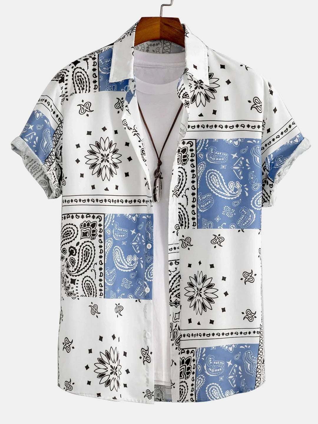 Sverre - Bedrucktes Button-Down-Hemd