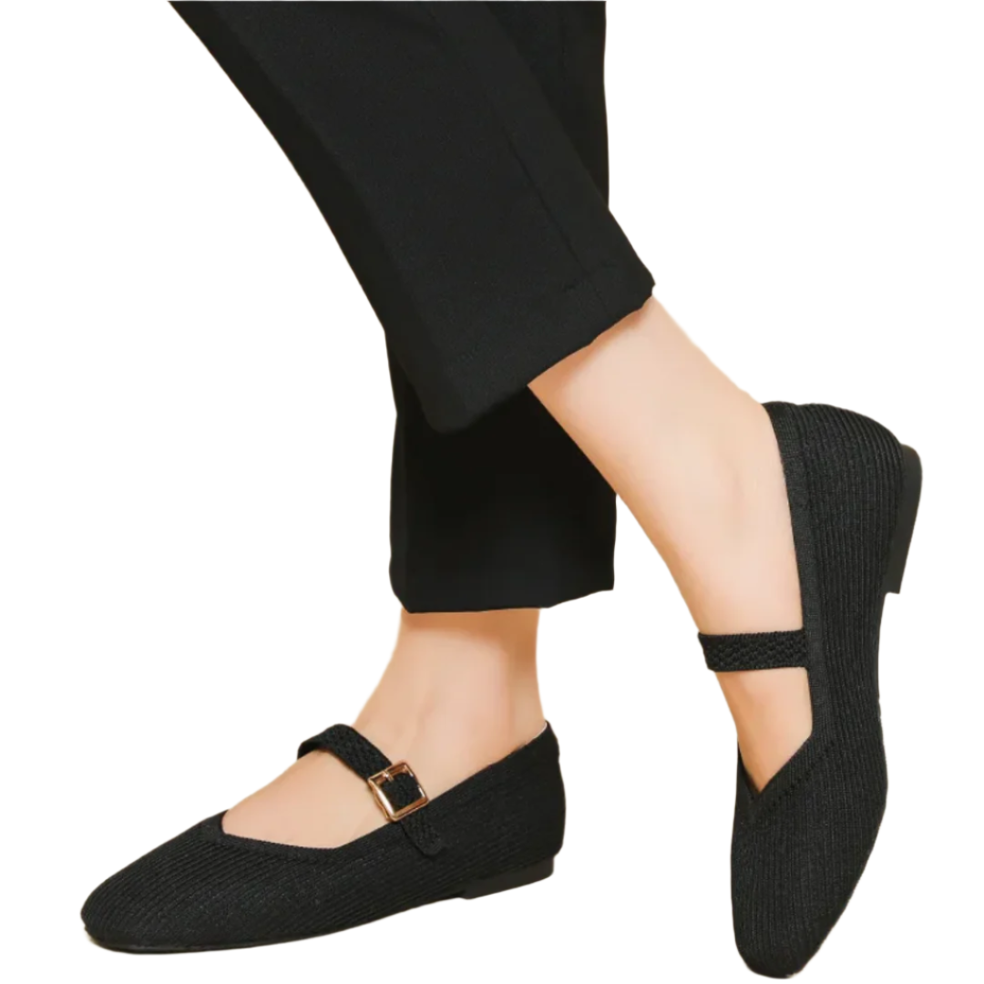 Belle - Rechteckige Sandalen mit verstellbarem Riemen