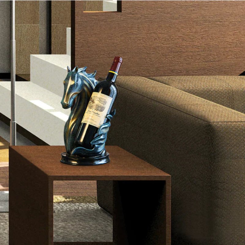 Cavallo - Eleganter Weinflaschenhalter mit Pferdekopf