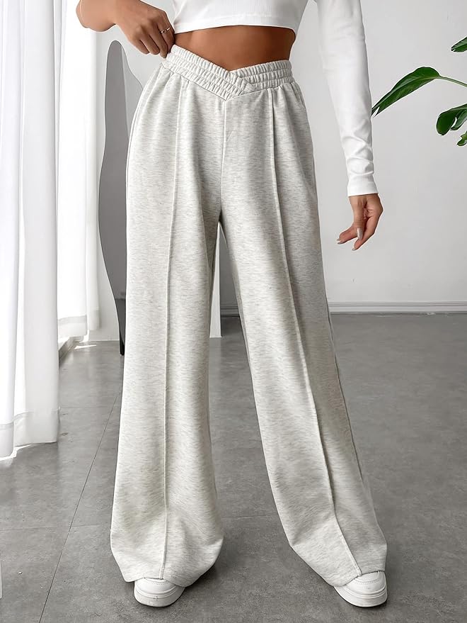 Solvej - pantalon femme à jambes larges