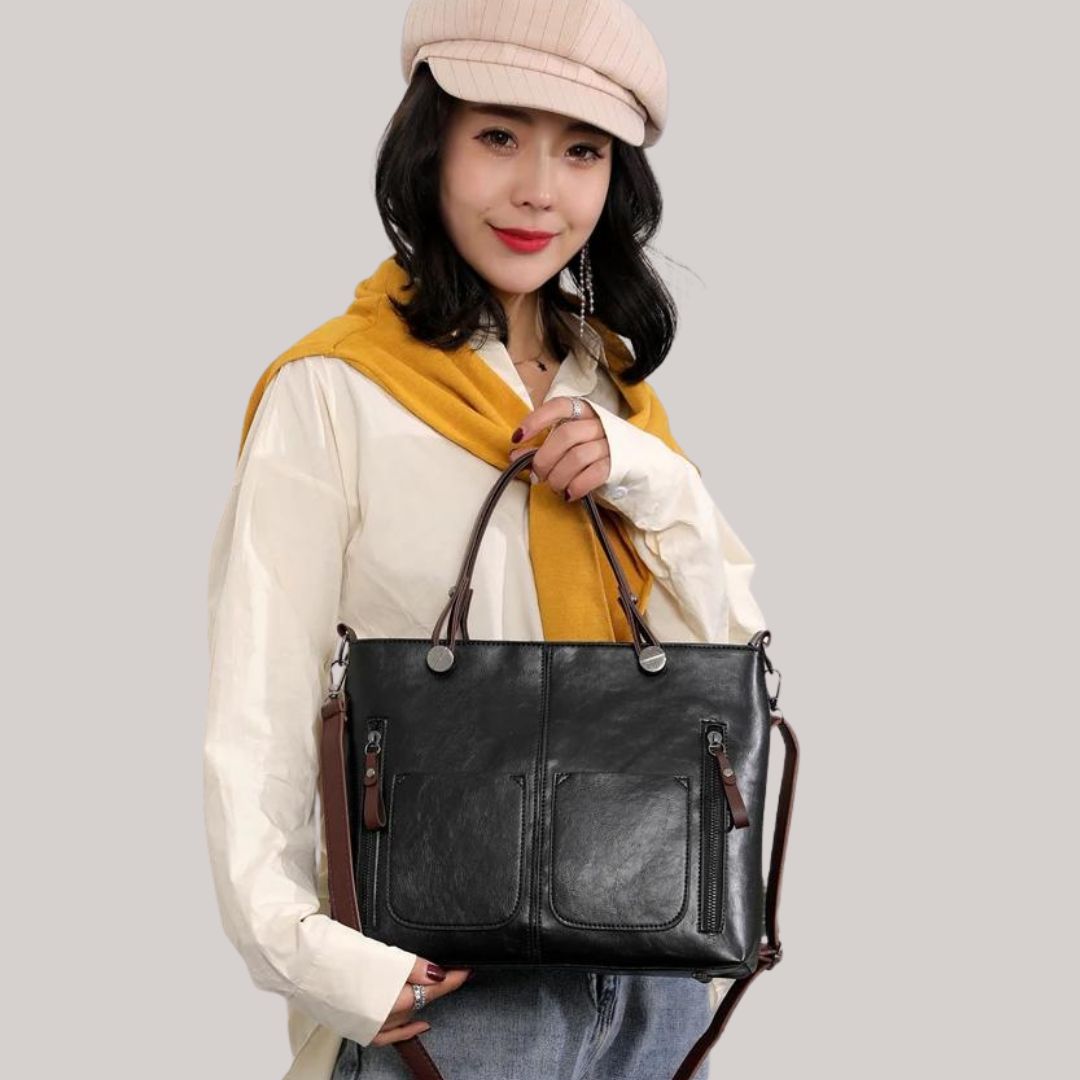 Greta - Bolso de hombro con varios compartimentos