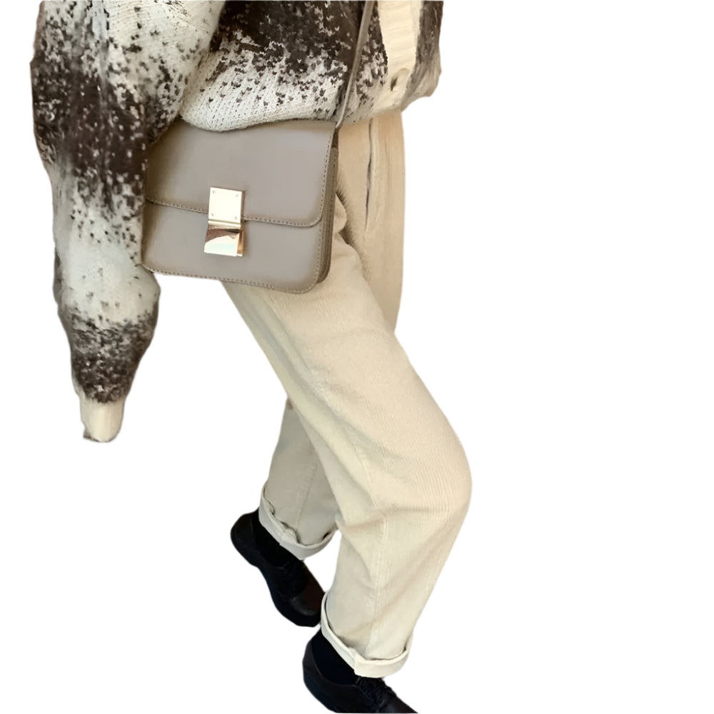 Lynette – Højtaljede bukser med vide ben