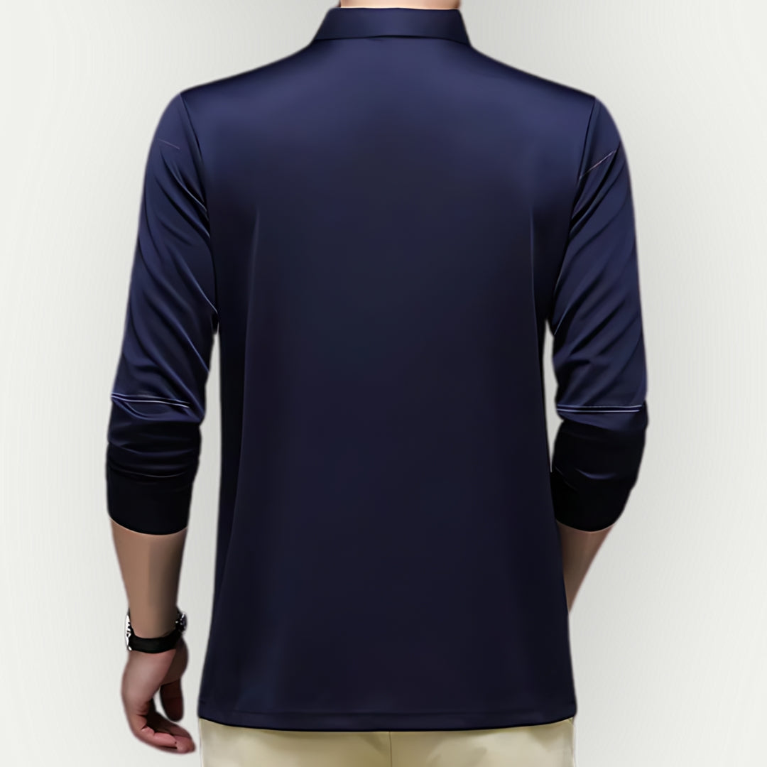 Daniel - Stilvolle langärmelige Poloshirt