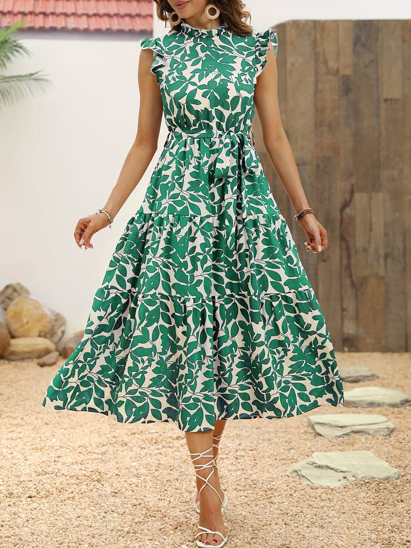 Aurelia – Elegantes Kleid mit Rüschensänen für Frühling und Sommer
