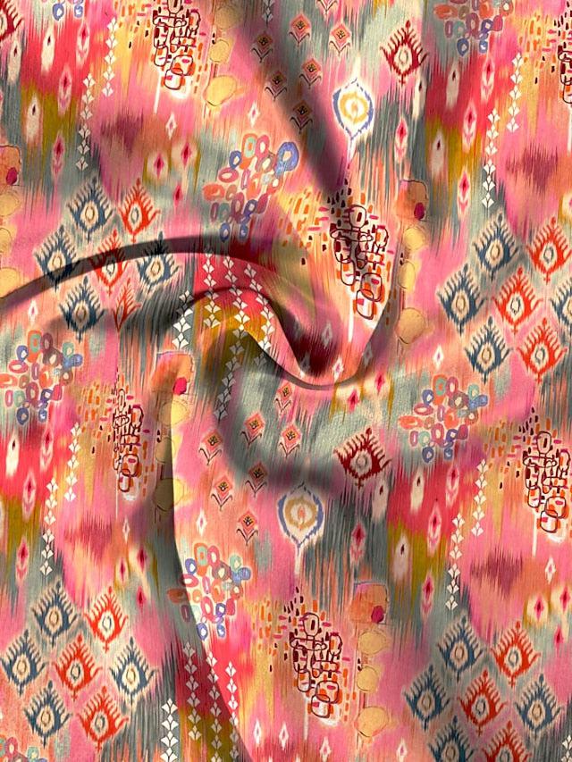 Top de verano con borde de flores Tessa y mangas tres cuartos – Camiseta elegante para mujer