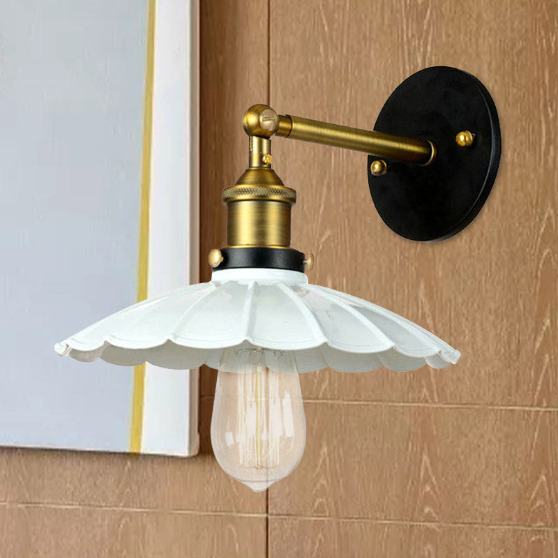 AntiqRay – Verstellbare retro Wandleuchte mit Muschel-Design