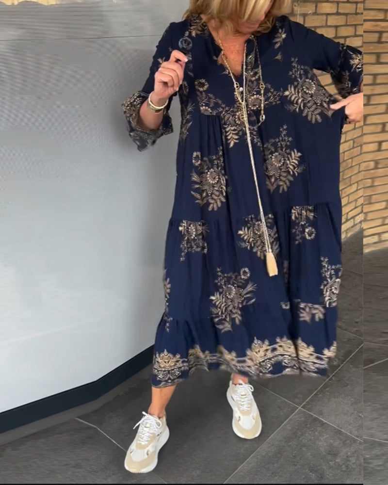 Elara – Bohemisch inspirierte Maxikleid