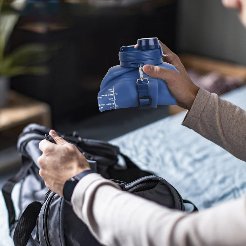 HydroFold - Tragbare zusammenklappbare Sportwasserflasche