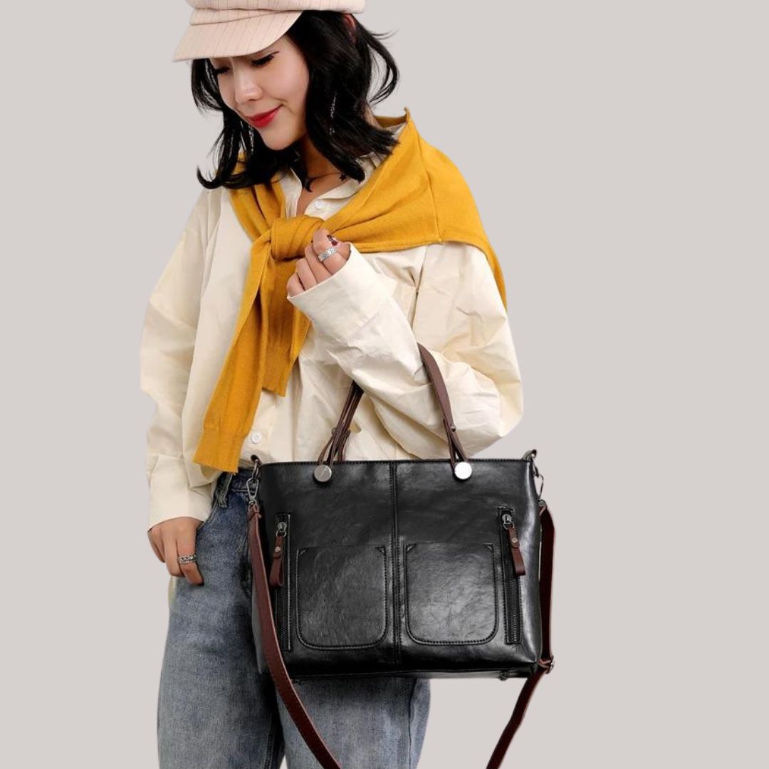 Greta - Bolso de hombro con varios compartimentos