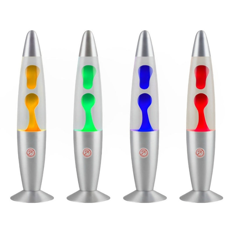 NovaGlow – Elegante schlanke Lava-Lampe mit farbigem Wachs