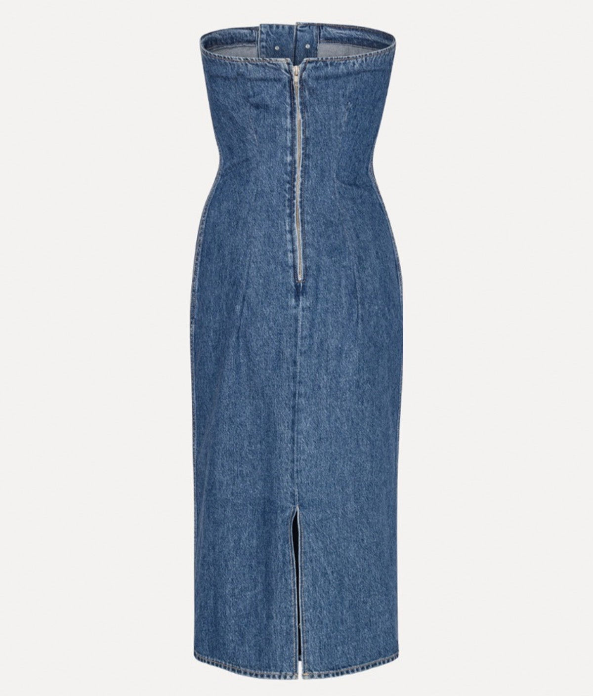 Daisy - Vestito con dettagli a bottoni in denim