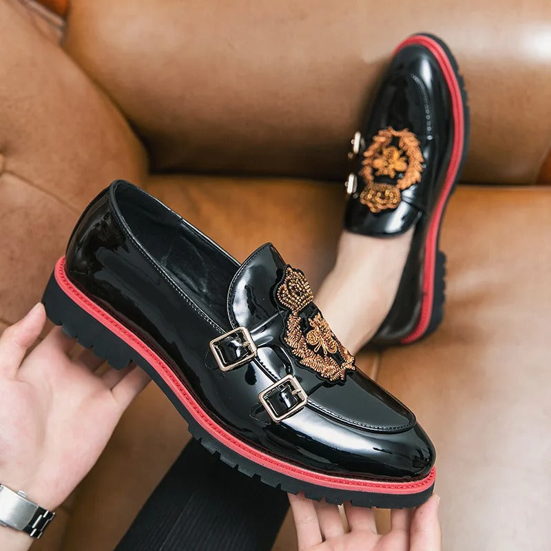 Marco - Mocassins élégants avec double boucle métallique