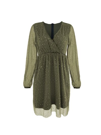 Madeleine - Elegante vestido brillante con escote en V