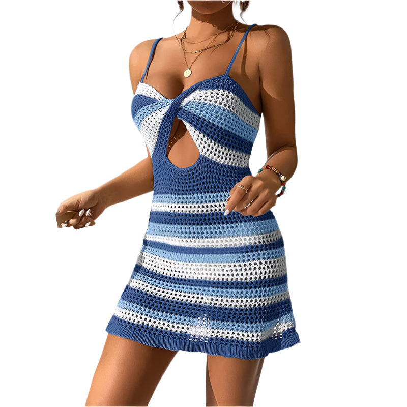 Addie - Vestido de verano de punto con tirantes finos