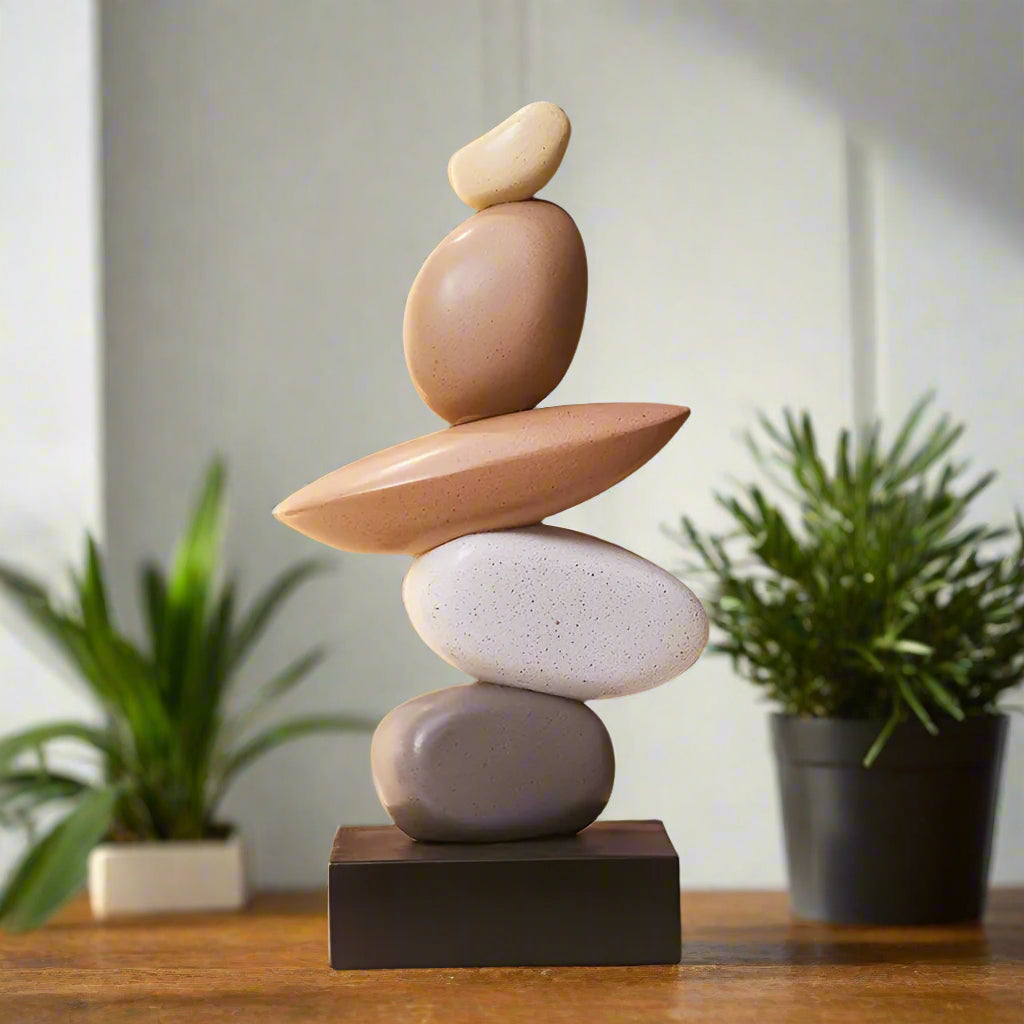 ZenStack – Moderne ausgewogene Steinskulptur für die Wohnkultur