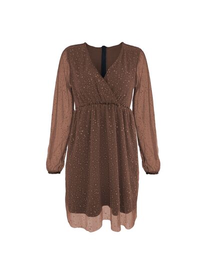 Madeleine - Elegante vestido brillante con escote en V