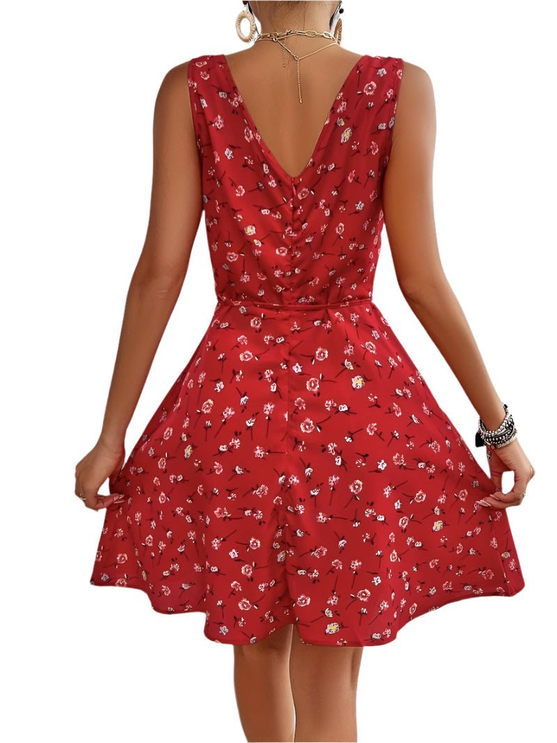 Iracebeth – ärmelloses Kleid mit Gürtel