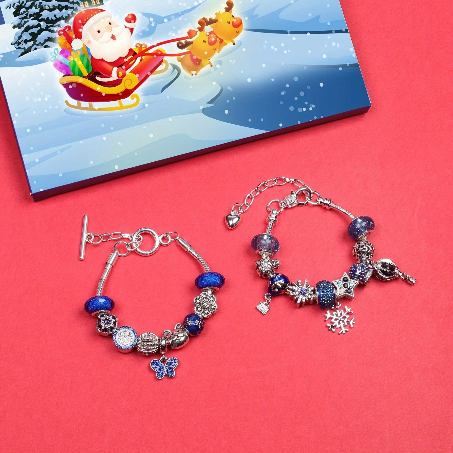 Vintage-Weihnachts-Adventskalender 24-Tage-Countdown mit Sammler-Weihnachtsschmuck
