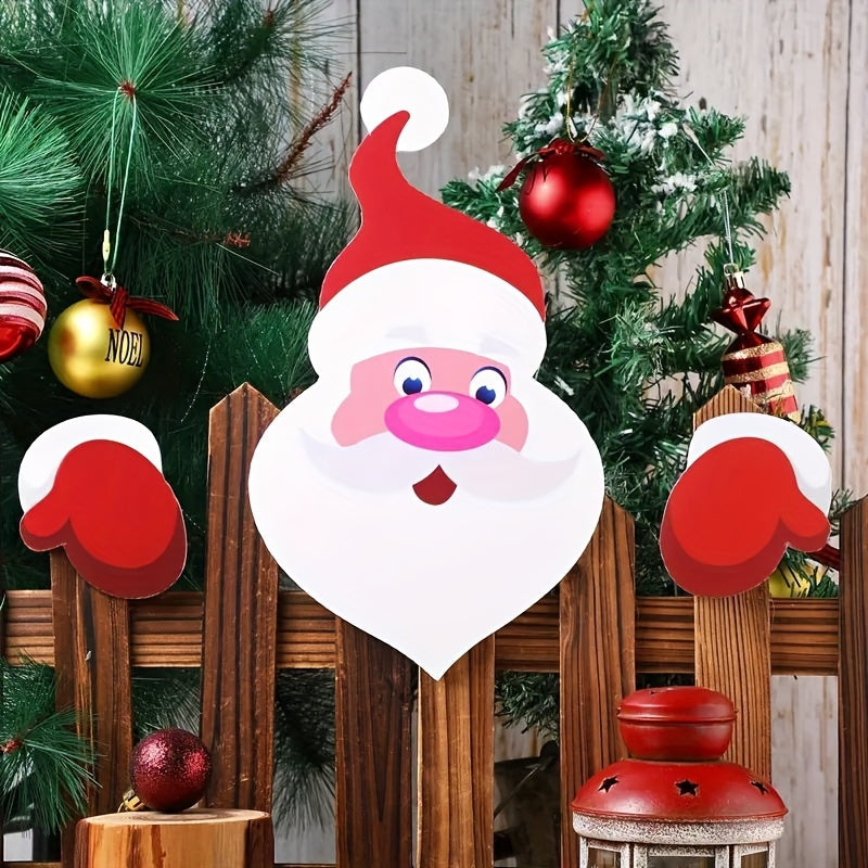 Festlich | Set de decoración de valla navideña de 3 piezas