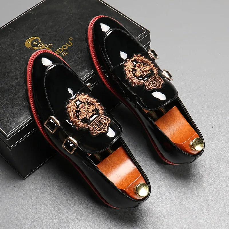 Marco - Elegante Loafers mit doppelter Metallspange
