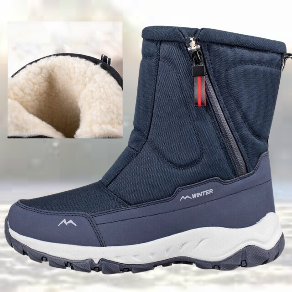 Alfred - Trendy Schneeschuhe aus Mesh mit halbhohem Schaft