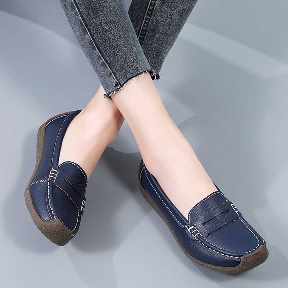 Nana - Zapatos planos con punta redonda y suela de cordones