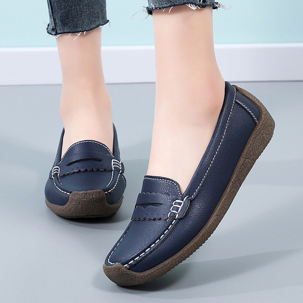 Nana - Zapatos planos con punta redonda y suela de cordones