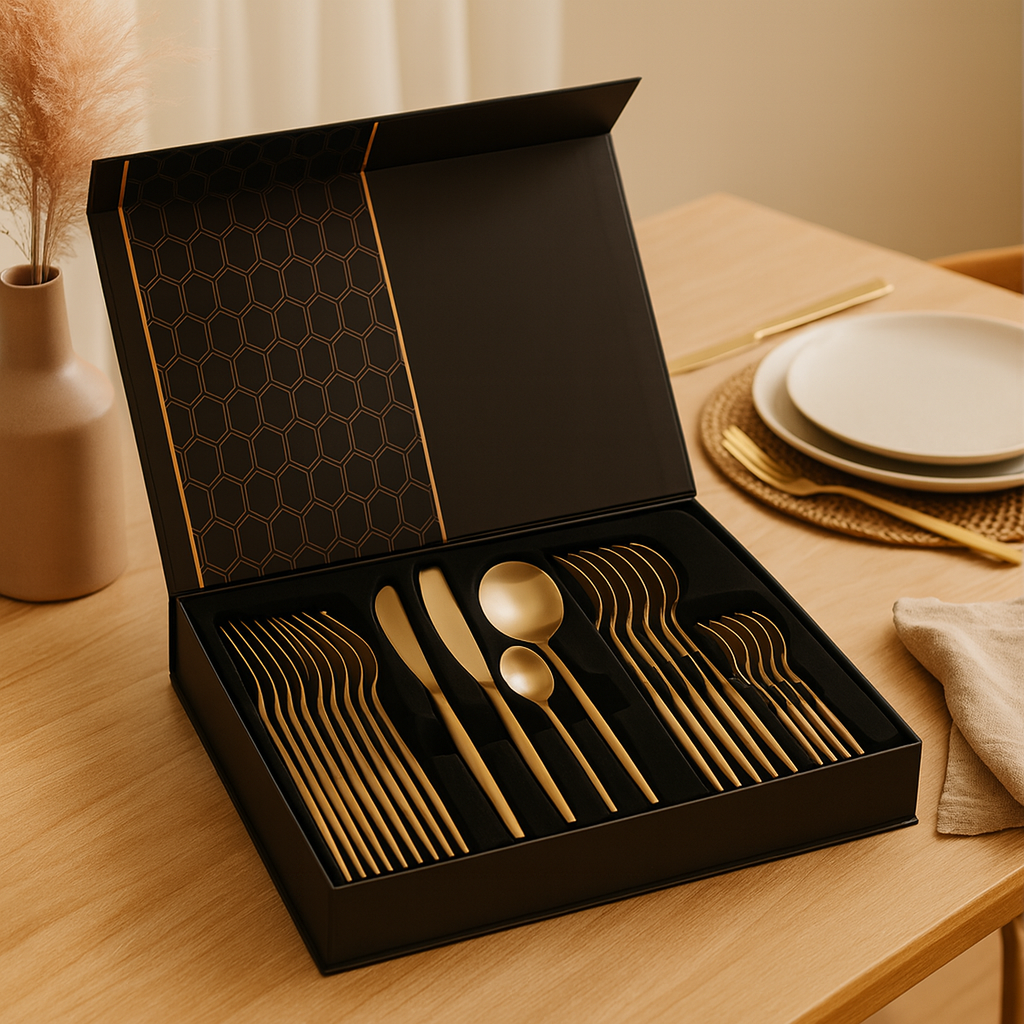 Ardenza | Set de cubiertos para bistec estilo western de 24 piezas