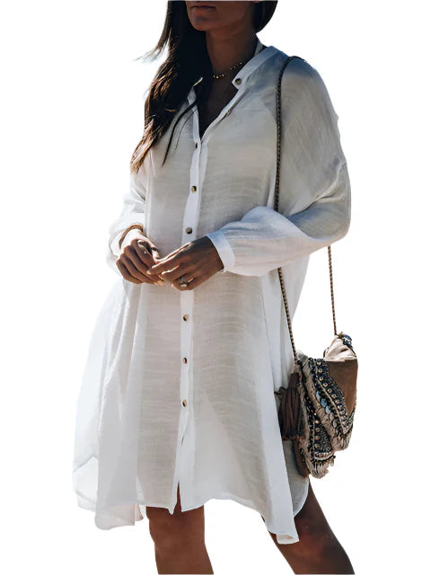 Violett - Bikini-Überwurf